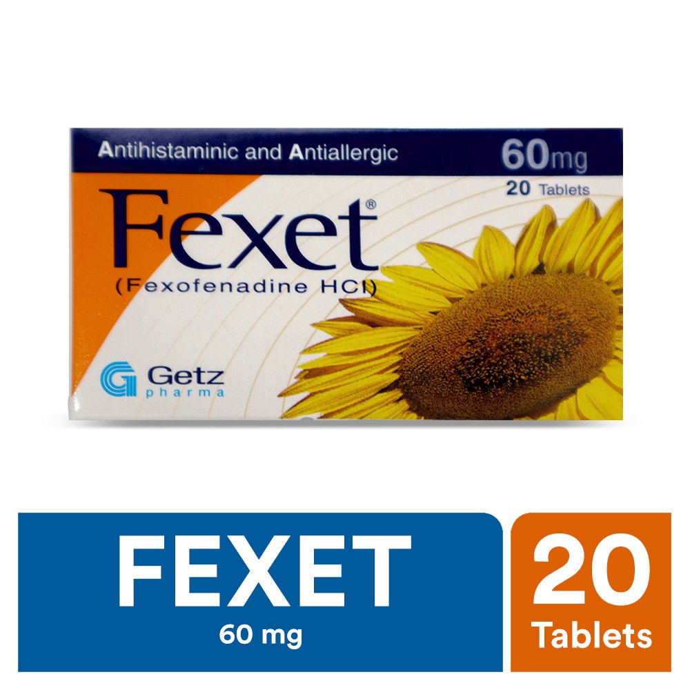 Fexet Tablets 60mg (1 Strip = 10 Tablets)