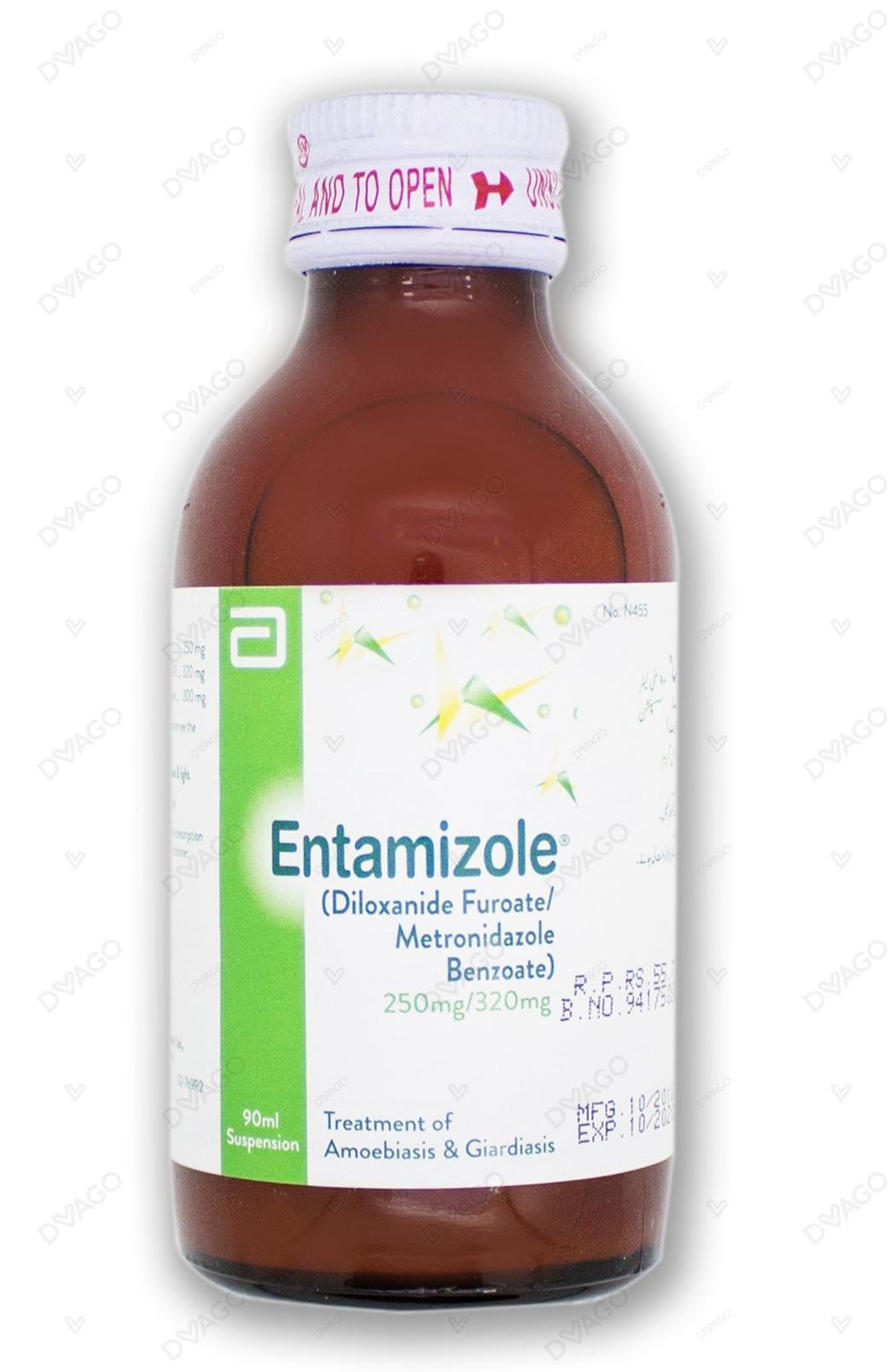 Entamizole 90ml Suspension 250mg/200mg