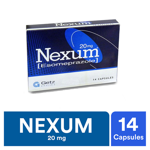 Nexum Capsules 20mg (1 Strip = 7 Capsules)