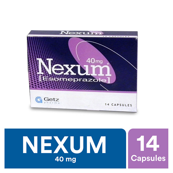 Nexum Capsules 40mg (1 Strip = 7 Capsules)
