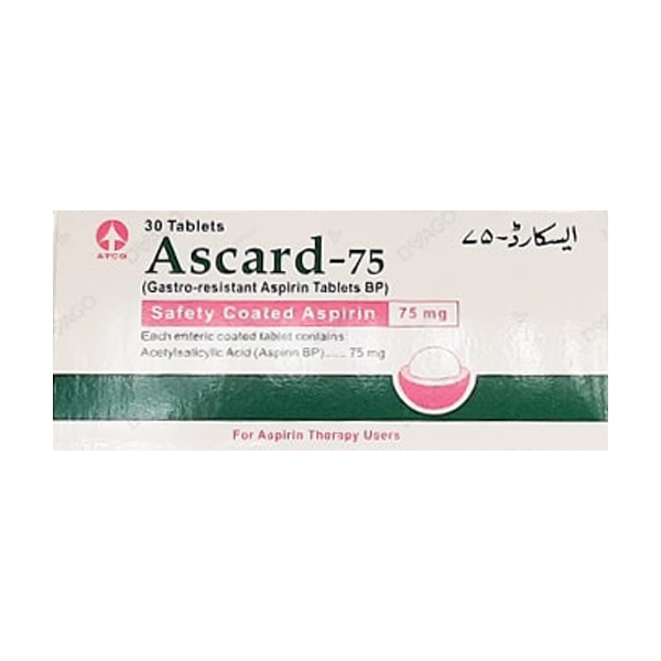 05405.webp Ascard Tablets 75mg (1 Strip = 10 Tablets)