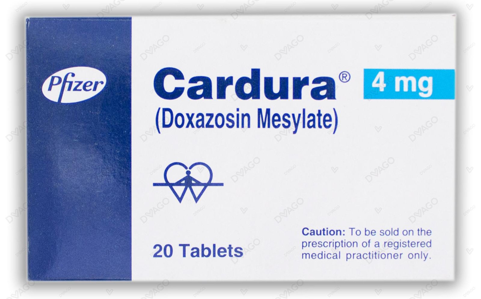 Cardura Tablets 4mg (1 Box = 2 Strips) (1 Strip = 10 Tablets)
