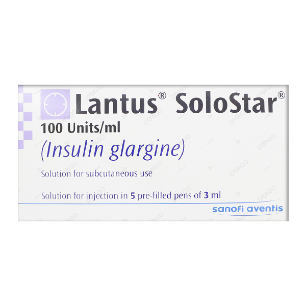 Lantus Solostar Injection 3ml Prefilled Pen 100Units/ml  (1 Box = 5 Prefilled Pen)
