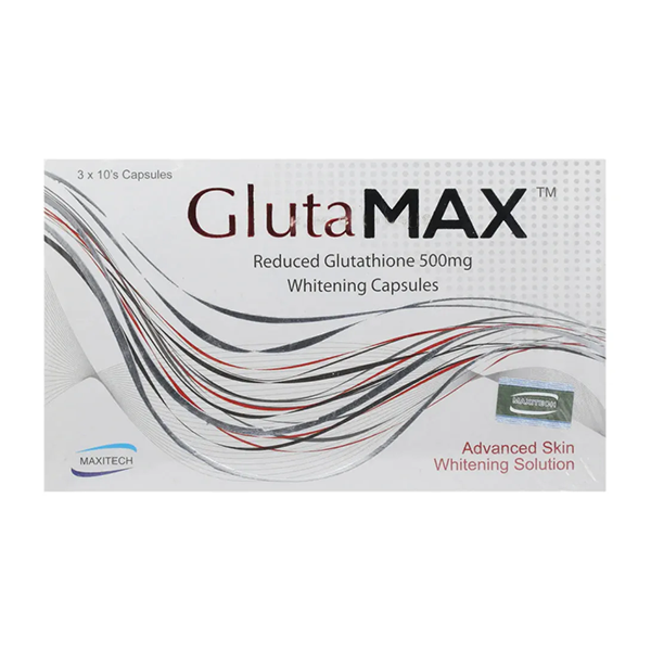 Glutamax Capsules 500mg (1 Box = 3 Strips) (1 Strip = 10 Capsules)