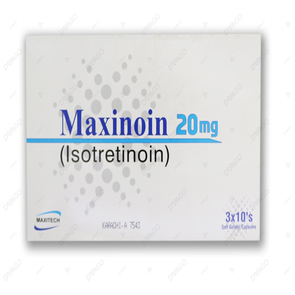 Maxinoin Capsules 20mg (1 Strip = 10 Capsules)